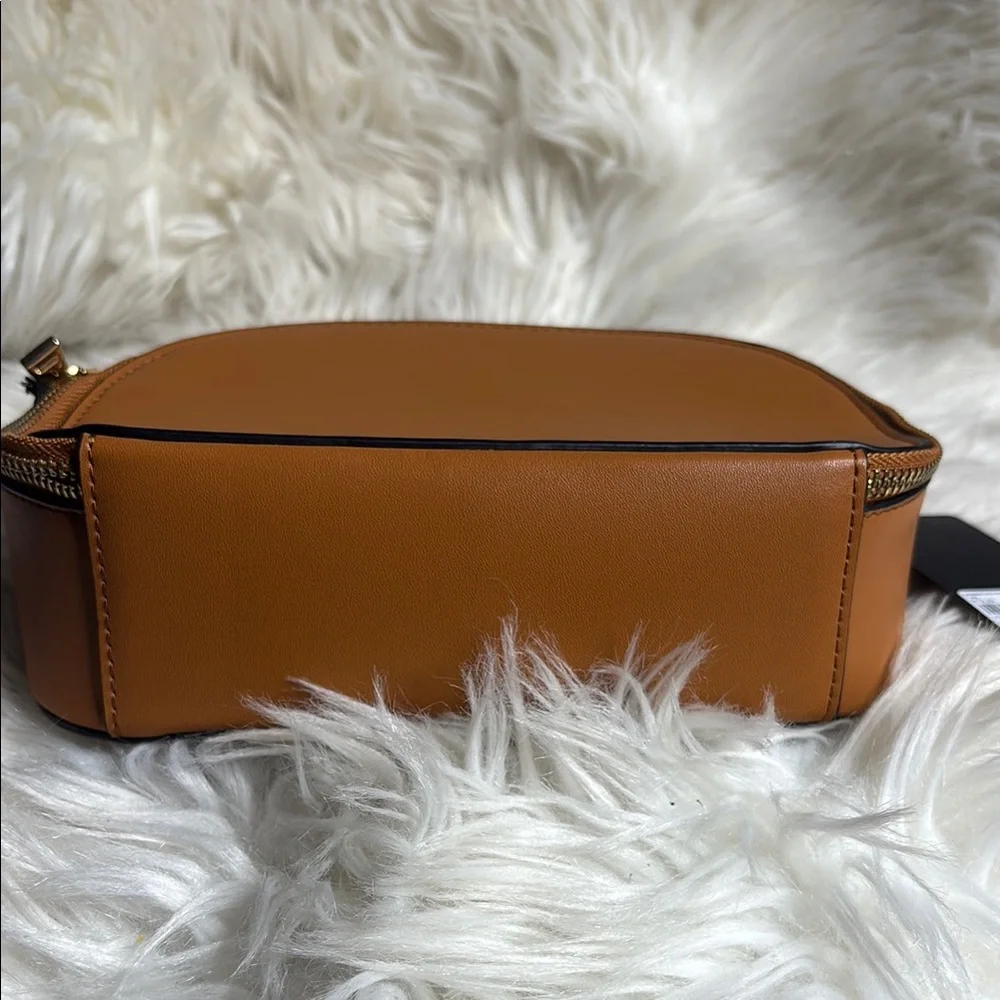 Forever 21 Brown and Gold Dome Crossbody Bag